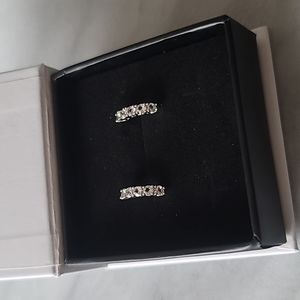 Small CZ Hoop Earrings